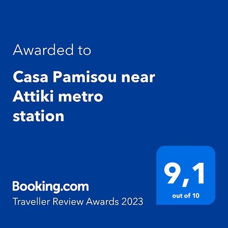 Ferienwohnung Casa Pamisou Near Attiki Metro Station Athen Exterior foto
